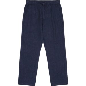 KnowledgeCotton - Apparel Fig loose Leinenhose GOTS/Vegan yarndyed total eclipse