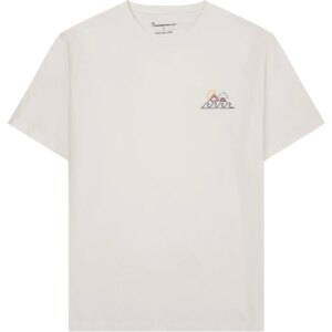 KnowledgeCotton - Apparel Regenerative Organic Cotton T-Shirt GOTS/Vegan egret