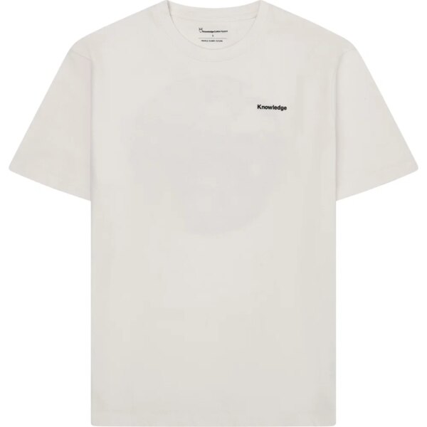 KnowledgeCotton-Apparel-Regular-Back-Print-T-Shirt-egret-weiss KnowledgeCotton - Apparel Regular Back Print T-Shirt egret