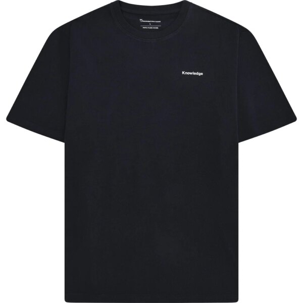 KnowledgeCotton-Apparel-Regular-Back-Print-T-Shirt-night-sky-schwarz KnowledgeCotton - Apparel Regular Back Print T-Shirt night sky