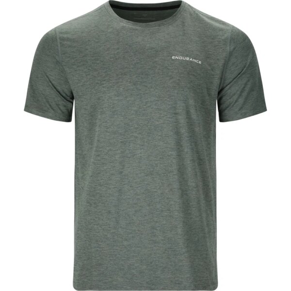 Endurance-Endurance-Abdon-Melange-T-Shirt-balsam-green-gruen Endurance - Endurance Abdon Melange T-Shirt balsam green
