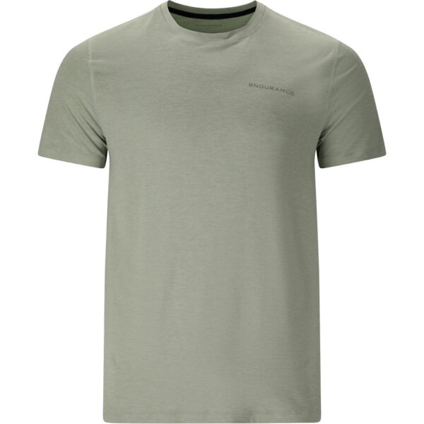 Endurance-Abdon-Melange-T-Shirt-green-milieu-gruen Endurance - Endurance Abdon Melange T-Shirt green milieu