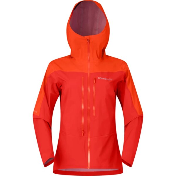 Norrona-Norrona-Falketind-Dri1-Hardshelljacke-aura-orange-rot Norrona - Norrona Falketind Dri1 Hardshelljacke aura orange