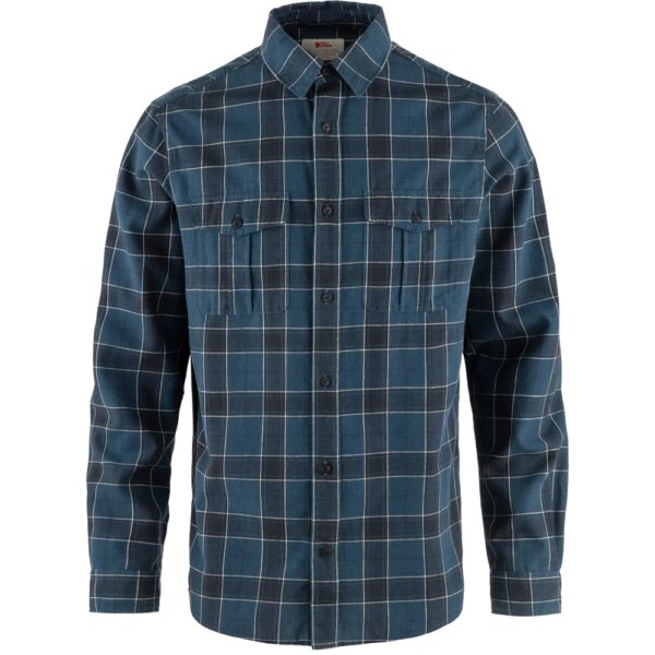Fjaellraeven-Fjaellraeven-Oevik-Travel-Hemd-indigo-blue-blau Fjällräven - Fjällräven Övik Travel Hemd indigo blue