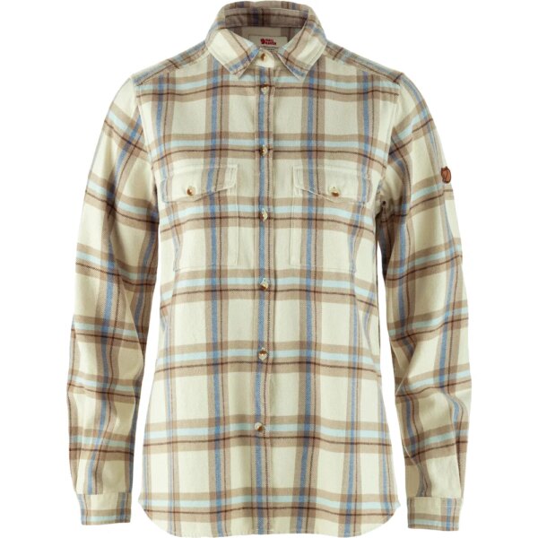 Fjaellraeven-Fjaellraeven-Oevik-Heavy-Flannel-Hemd-chalk-white-beige Fjällräven - Fjällräven Övik Heavy Flannel Hemd chalk white