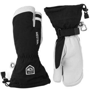 Hestra - Hestra Army Leather Heli Ski 3-Finger Skihandschuhe schwarz