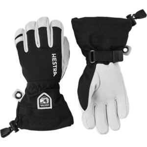 Hestra - Hestra Army Leather Heli 5 Finger Skihandschuhe Kinder schwarz
