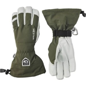 Hestra - Hestra Army Leather Heli 5-Finger Skihandschuhe olive