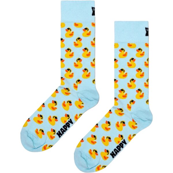 Happy-Socks-Rubber-Duck-Socken-light-green-gruen Happy - Socks Rubber Duck Socken light green