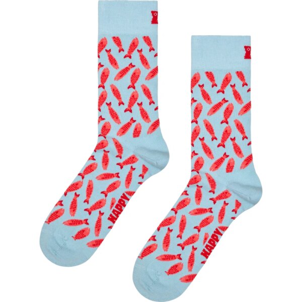 Happy-Socks-Sardine-Socken-light-blue-tuerkis Happy - Socks Sardine Socken light blue