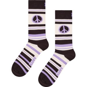 Happy - Socks Peace Stripes Socken weiß