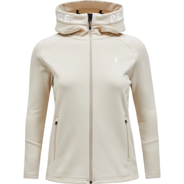 Peak-Performance-Rider-Zip-Hood-Midlayer-Jacke-sand-fog-beige Peak - Performance Rider Zip Hood Midlayer-Jacke sand fog