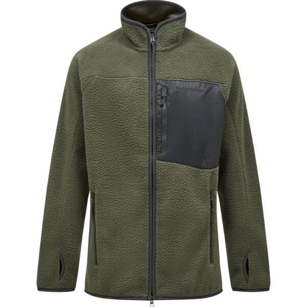 Peak-Performance-Pile-Zip-Fleecejacke-pine-needle-gruen Peak - Performance Pile Zip Fleecejacke pine needle