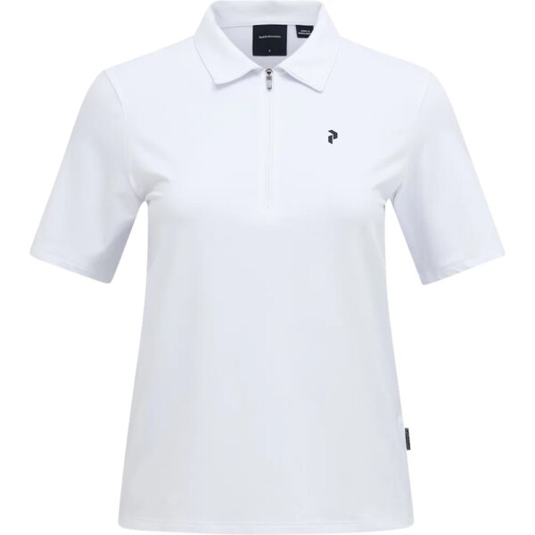 Peak-Performance-Comfort-Zip-Poloshirt-weiss-weiss Peak - Performance Comfort Zip Poloshirt weiß
