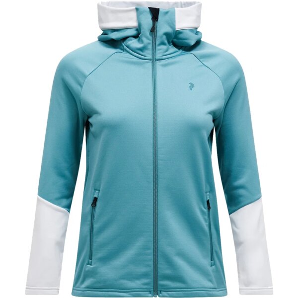 Peak-Performance-Rider-Zip-Hood-Midlayer-Jacke-deluded-vision-tuerkis Peak - Performance Rider Zip Hood Midlayer-Jacke deluded vision