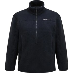 Peak - Performance Fleece Half Zip Pullover schwarz