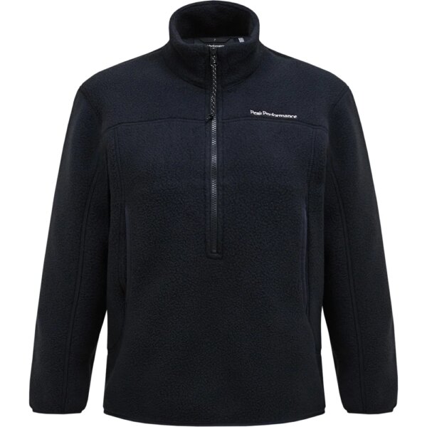 Peak-Performance-Fleece-Half-Zip-Pullover-schwarz-schwarz Peak - Performance Fleece Half Zip Pullover schwarz