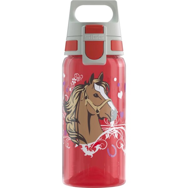 Sigg-Sigg-VIVA-ONE-0.5L-Trinkflasche-Kinder-Horses-rot-rot Sigg - Sigg VIVA ONE 0.5L Trinkflasche Kinder Horses rot