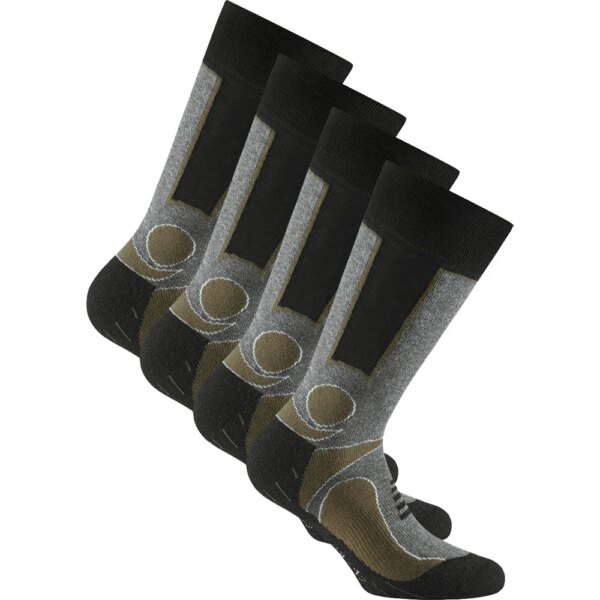 Rohner-Rohner-Basic-Trekking-2er-Pack-Socken-khaki-gruen Rohner - Rohner Basic Trekking 2er Pack Socken khaki