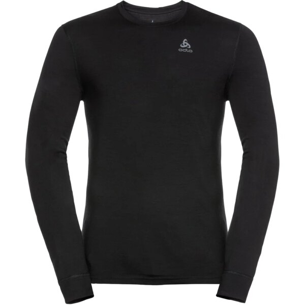 Odlo-Odlo-Natural-100-Merino-Longsleeve-black-schwarz Odlo - Odlo Natural 100% Merino Longsleeve black