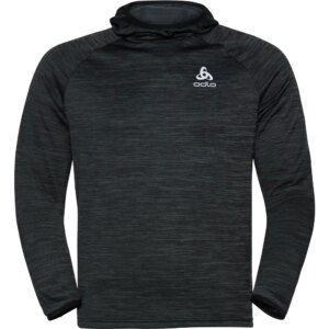 Odlo - Odlo Mid Layer Hoodie Run Easy Warm black melange
