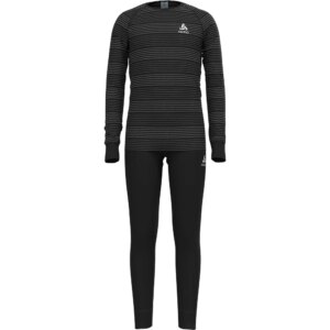 Odlo - Odlo Active Warm Eco Baselayer Set Kinder black grey melange