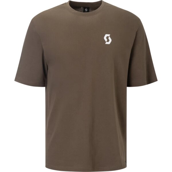 Scott-Scott-Graphic-T-Shirt-wood-grey-braun Scott - Scott Graphic T-Shirt wood grey