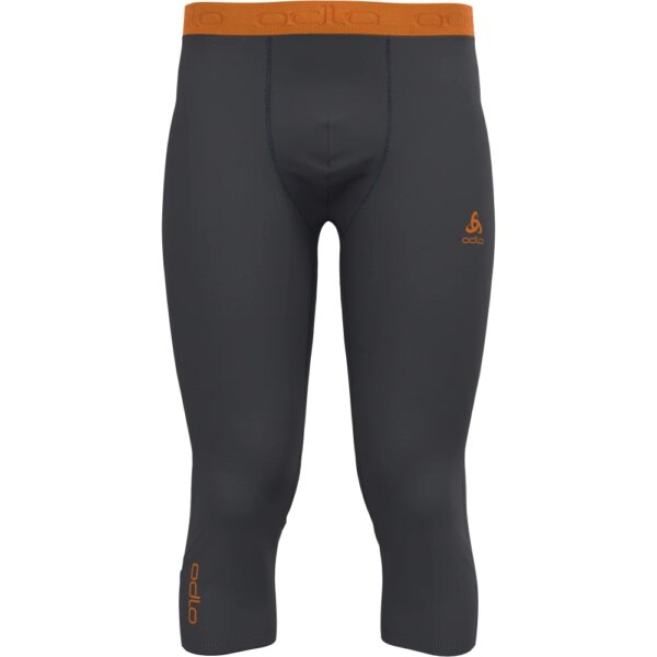 Odlo-Odlo-Revelstoke-Performance-Wool-150-34-Leggings-india-ink-melange-grau Odlo - Odlo Revelstoke Performance Wool 150 3/4 Leggings india ink melange