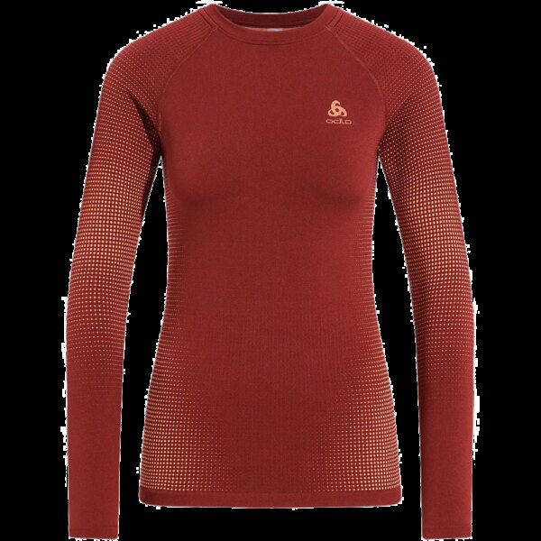 Odlo-Odlo-Performance-Warm-Eco-Baselayer-spiced-apple-rot Odlo - Odlo Performance Warm Eco Baselayer spiced apple