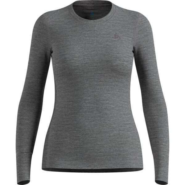 Odlo-Odlo-Merino-200-Longsleeve-odlo-steel-grey-melange-grau Odlo - Odlo Merino 200 Longsleeve odlo steel grey melange