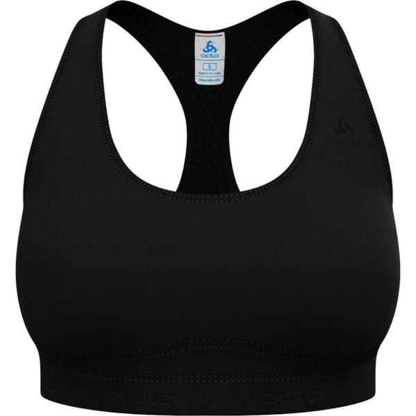 Odlo-Odlo-Ascent-Performance-Wool-Medium-Sport-BH-schwarz-schwarz Odlo - Odlo Ascent Performance Wool Medium Sport BH schwarz