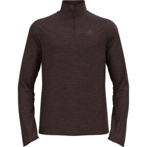Odlo - Odlo Essential Thermal 1/2 Zip Midlayer fudge melange