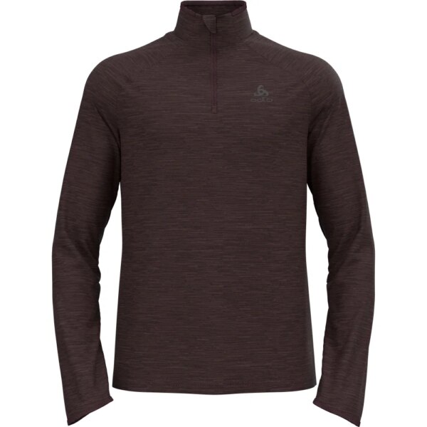 Odlo - Odlo Essential Thermal 1/2 Zip Midlayer fudge melange