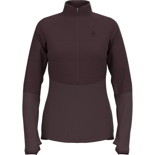 Odlo-Odlo-Descent-Ceramiwarm-200-Sl-12-Zip-Midlayer-fudge-braun Odlo - Odlo Descent Ceramiwarm 200 Sl 1/2 Zip Midlayer fudge