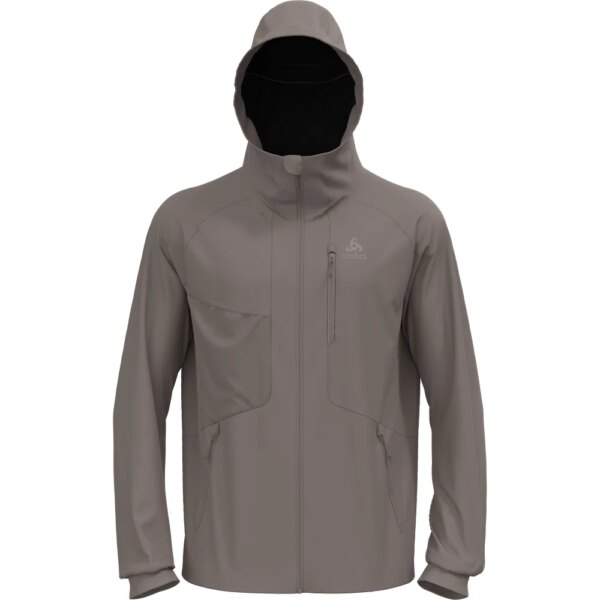 Odlo-Odlo-Zeroweight-Windproof-X-Warm-Langlaufjacke-cinder-braun Odlo - Odlo Zeroweight Windproof X Warm Langlaufjacke cinder