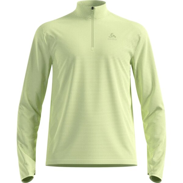Odlo-Odlo-Essentials-Thermal-12-Zip-Midlayer-shadow-lime-gruen Odlo - Odlo Essentials Thermal 1/2 Zip Midlayer shadow lime