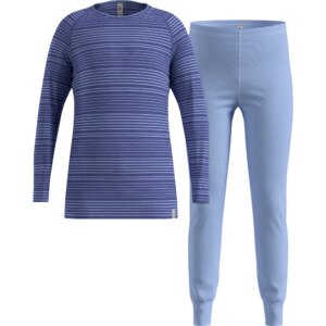 Odlo - Odlo Active Warm Baselayer Set Kinder blue heron