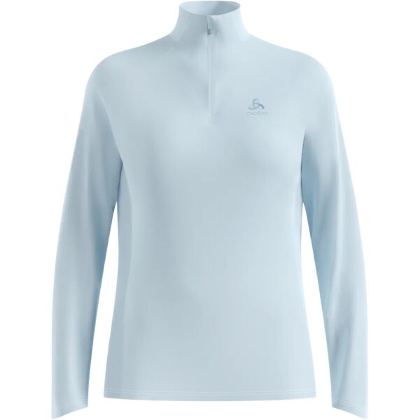 Odlo-Odlo-Essential-12-Zip-Laufshirt-baby-blue-blau Odlo - Odlo Essential 1/2 Zip Laufshirt baby blue