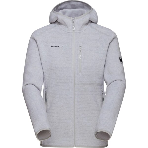 Mammut-Mammut-Arctic-IV-Fleecejacke-platinum-melange-grau Mammut - Mammut Arctic IV Fleecejacke platinum melange