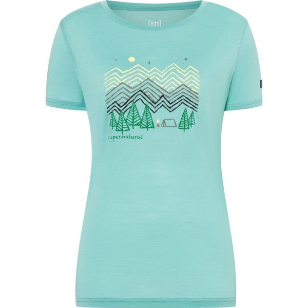 super.natural-super.natural-Camping-Nights-T-Shirt-wasabi-tuerkis super.natural - super.natural Camping Nights T-Shirt wasabi