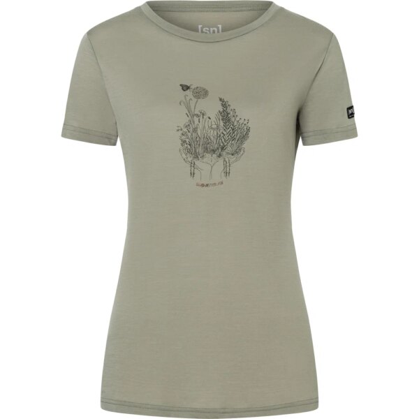 super.natural - super.natural Flowerhands T-Shirt dried sage