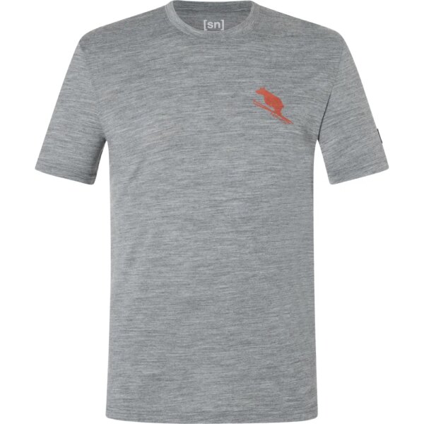 super.natural-super.natural-Little-Flear-T-Shirt-cashmere-grey-melange-grau super.natural - super.natural Little Flear T-Shirt cashmere grey melange