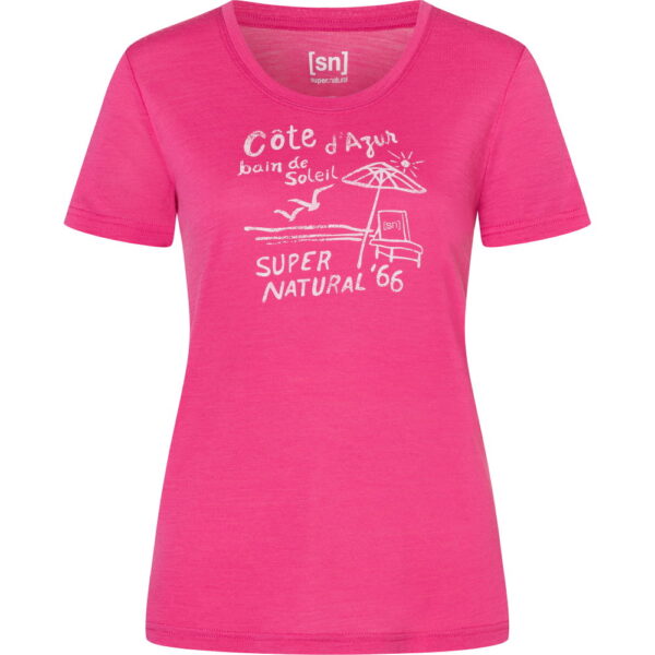 super.natural-Cote-DAzur-T-Shirt-pinky-rose-rosapink super.natural - super.natural Cote D'Azur T-Shirt pinky rose