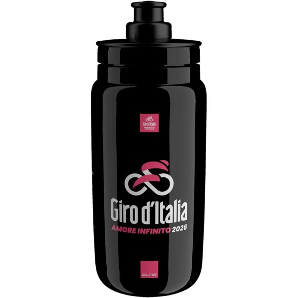 Elite-Elite-Fly-Giro-dItalia-2026-Trinkflasche-550ml-schwarz-schwarz Elite - Elite Fly Giro d’Italia 2026 Trinkflasche 550ml schwarz