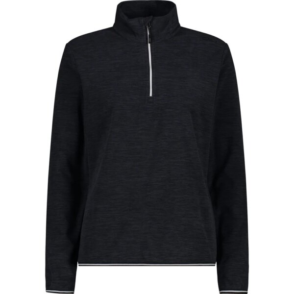 CMP-CMP-Fleece-Pullover-nero-melange-schwarz CMP - CMP Fleece-Pullover nero melange