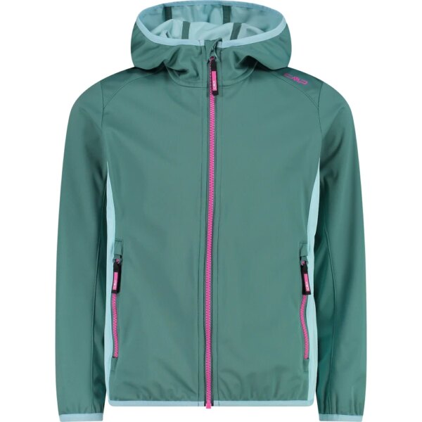 CMP-CMP-Fix-Hood-Softshelljacke-Kinder-agave-gruen CMP - CMP Fix Hood Softshelljacke Kinder agave