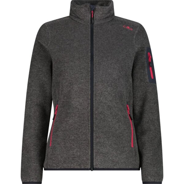 CMP-CMP-Knit-Tech-Fleecejacke-Knit-Tech-Fleecejacke-anthrazit-grau CMP - CMP Knit-Tech Fleecejacke Knit-Tech Fleecejacke anthrazit