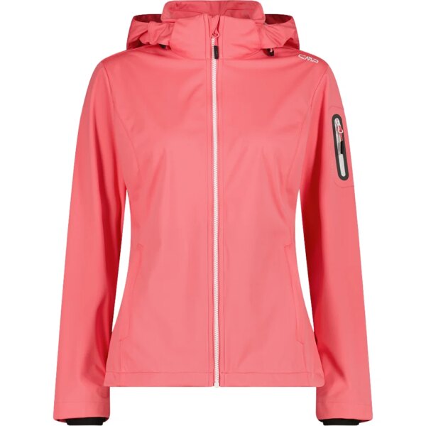 CMP-CMP-Zip-Hood-Softshelljacke-coral-rosapink CMP - CMP Zip Hood Softshelljacke coral