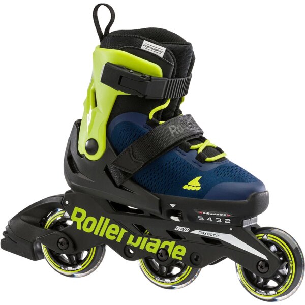 Rollerblade-Rollerblade-Microblade-3WD-Kinder-blue-royal-lime-blaugelb Rollerblade - Rollerblade Microblade 3WD Kinder blue royal lime