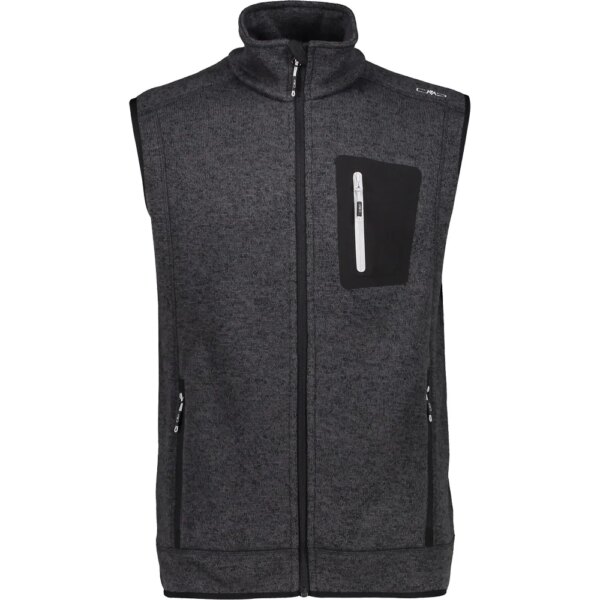 CMP-CMP-Strickfleeceweste-black-schwarz CMP - CMP Strickfleeceweste black